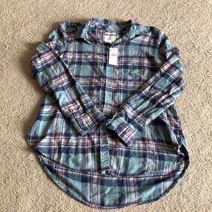 AE plaid button up